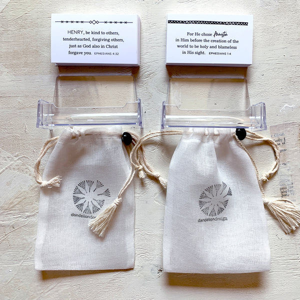 personalized scripture cards (girl design)