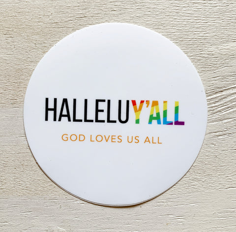 vinyl sticker (Halleluy'all)