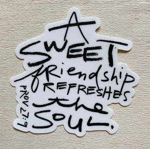 vinyl sticker (sweet friendship)