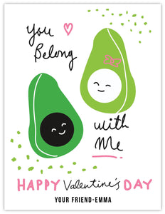 Avocado Girl Valentine