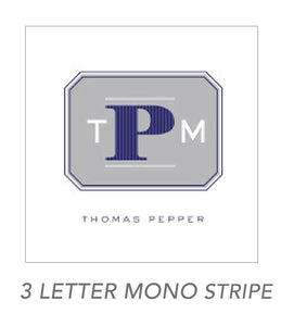 boy stickers (3 LETTER MONO STRIPE)