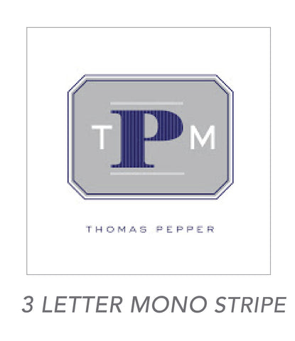 boy stickers (3 LETTER MONO STRIPE)
