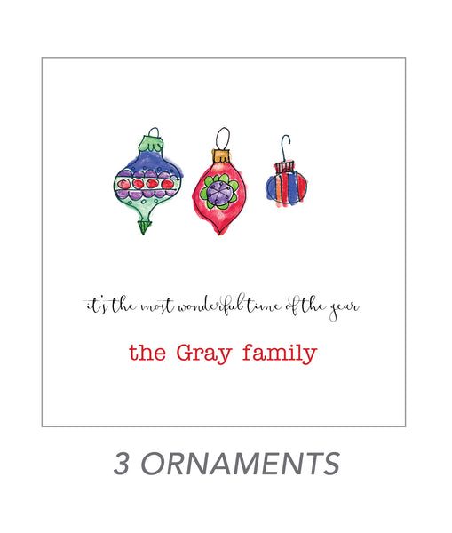 christmas stickers (3 ornaments)