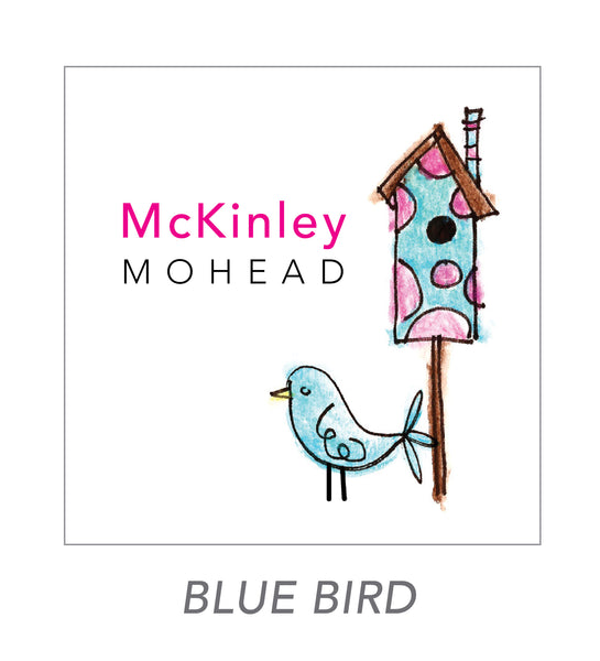 girl stickers (blue bird)