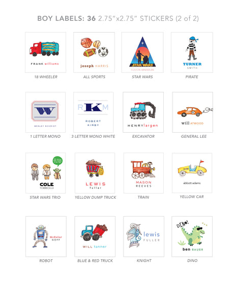 boy stickers (DINO)