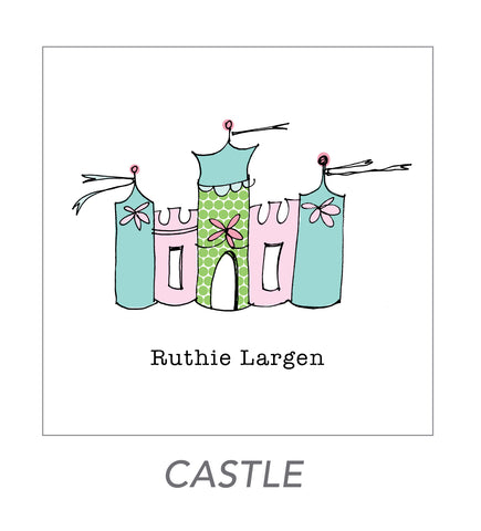 girl stickers (castle)