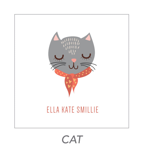 girl stickers (cat)