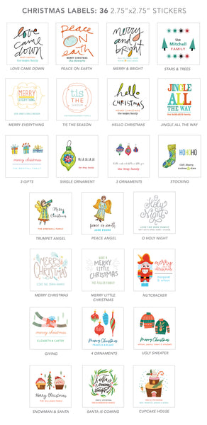 christmas stickers (O Holy Night)