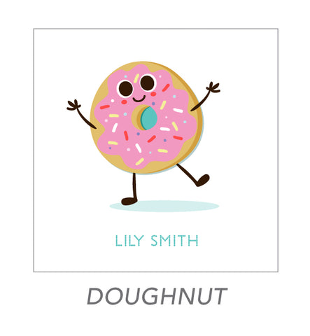 girl stickers (doughnut)