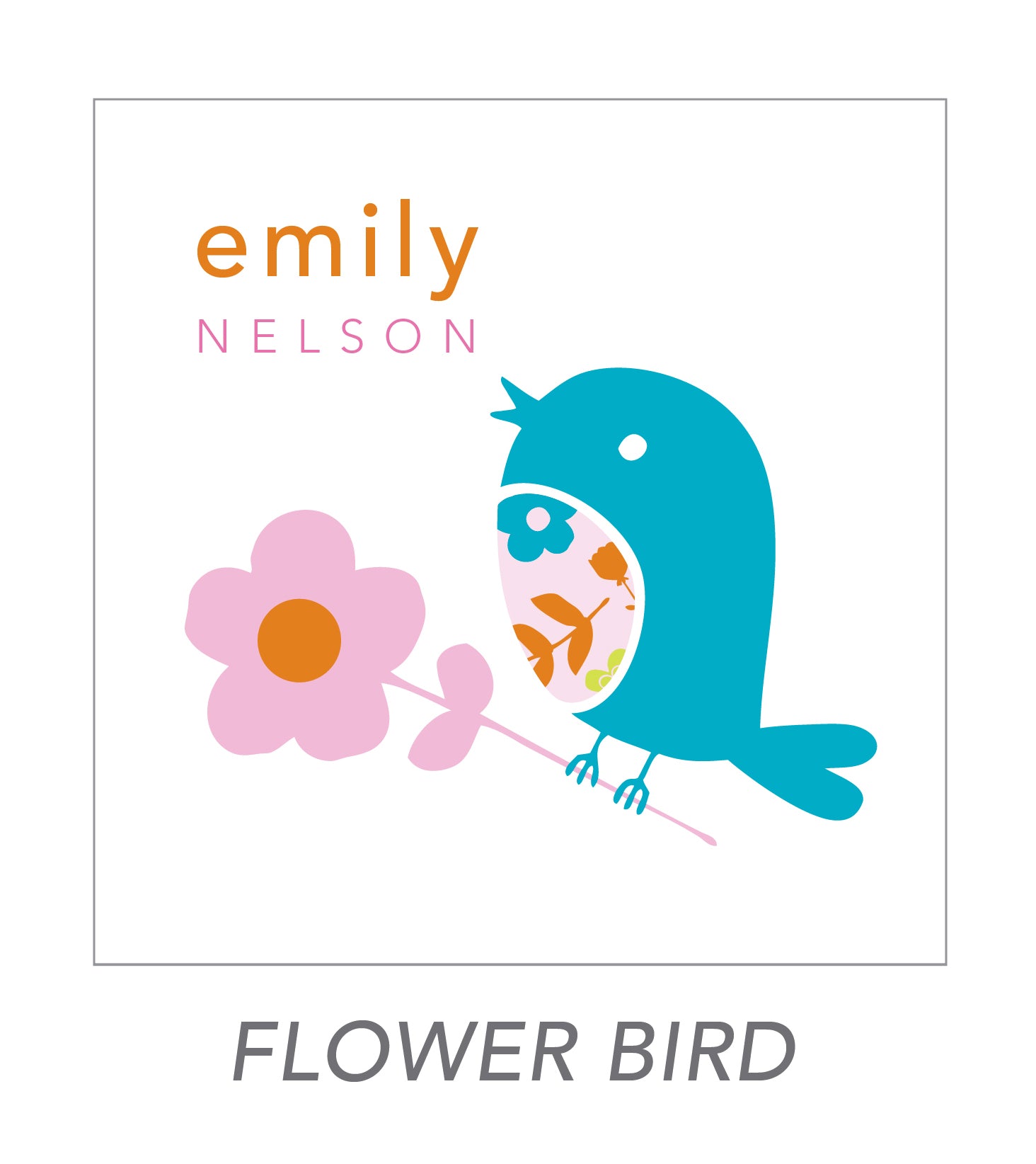 girl stickers (flower bird)