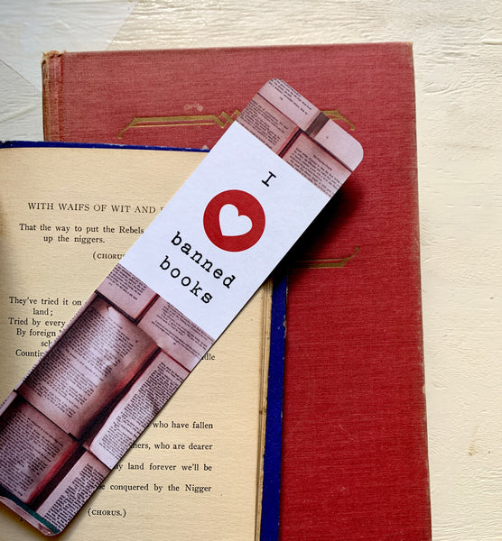 I Heart Banned Books bookmark