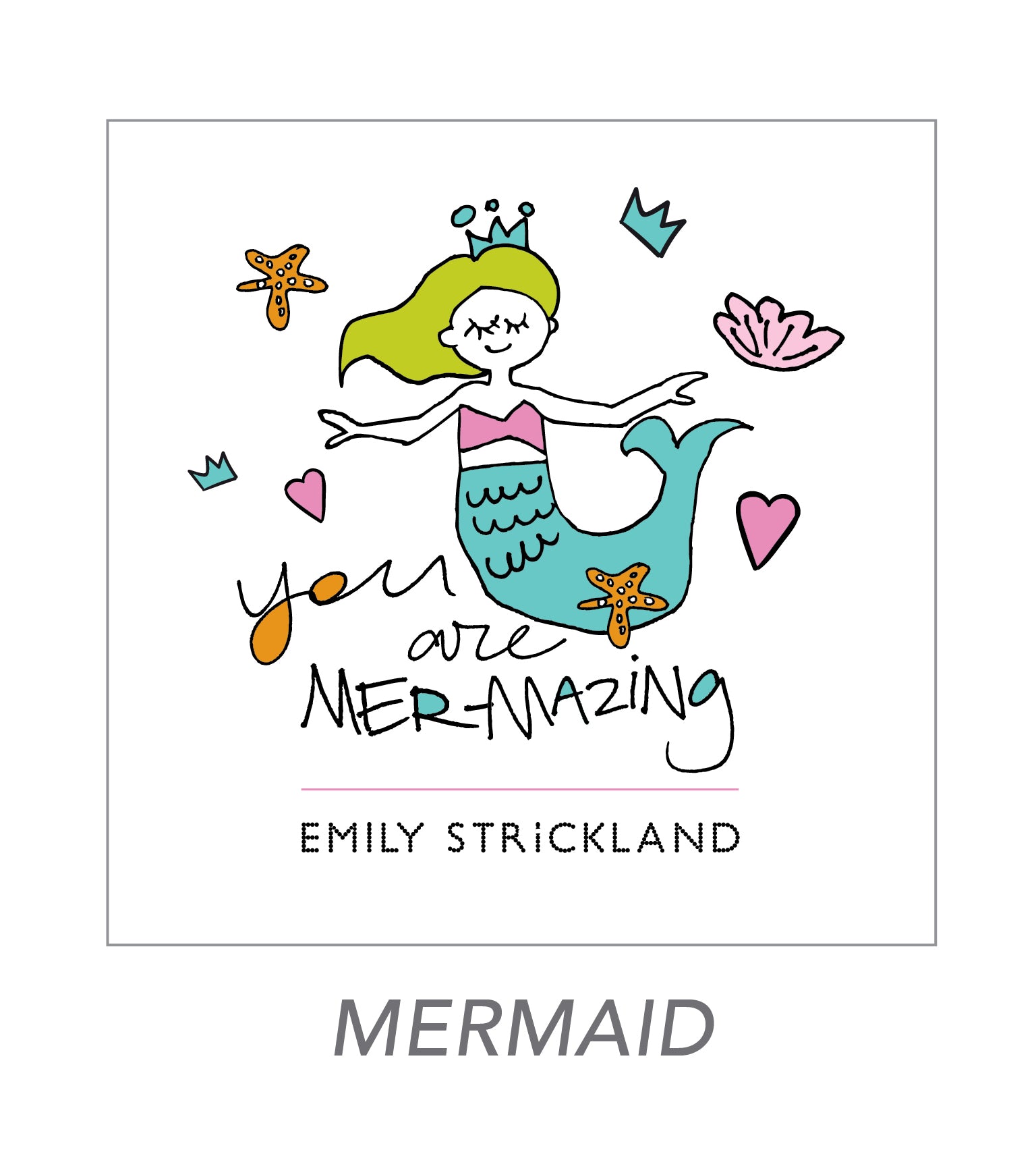 girl stickers (mermaid)