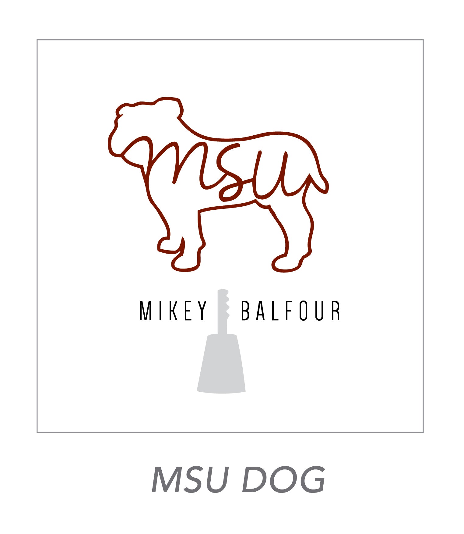 boy stickers (MSU DOG)