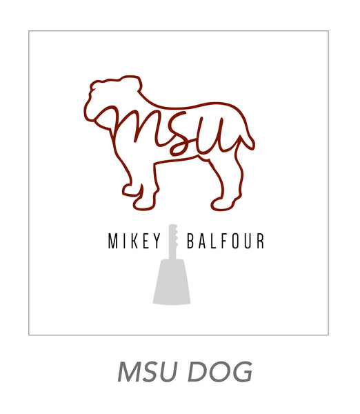 boy stickers (MSU DOG)