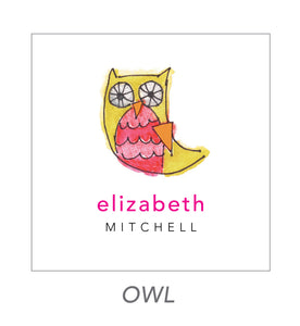 girl stickers (owl)