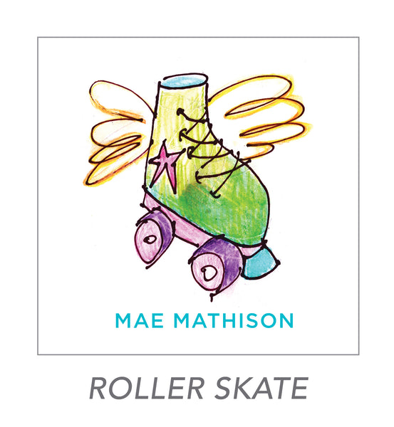 girl stickers (roller skate)