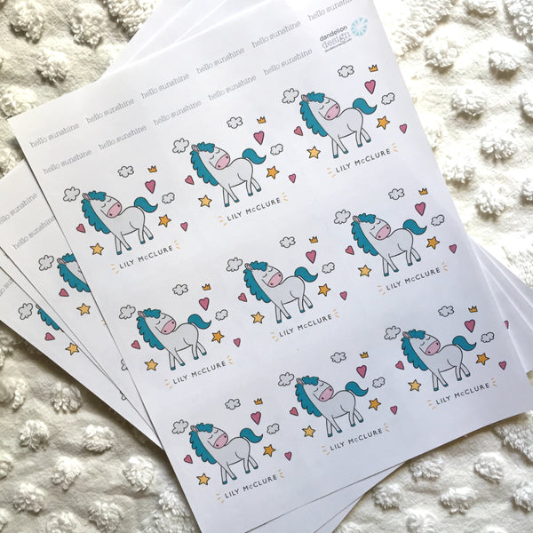 girl stickers (confetti birthday)