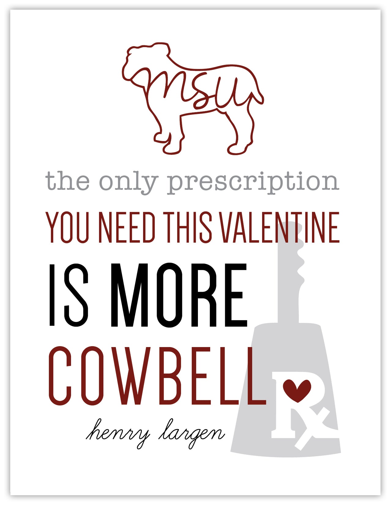 Cowbell Boy Valentine