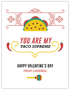 Taco Girl Valentine