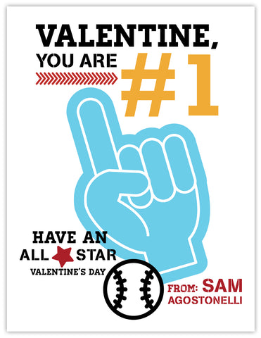 Baseball Boy Valentine