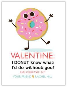 Doughnut Girl Valentine