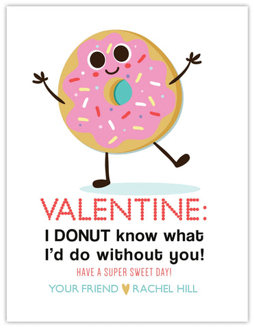 Doughnut Girl Valentine