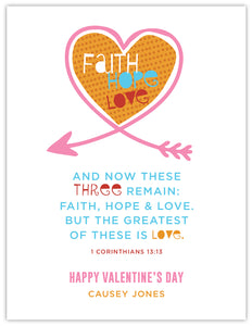 Faith/Hope/Love Girl Valentine