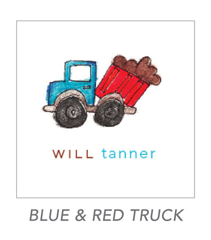 boy stickers (BLUE & RED TRUCK)