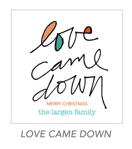 christmas stickers (love came down)