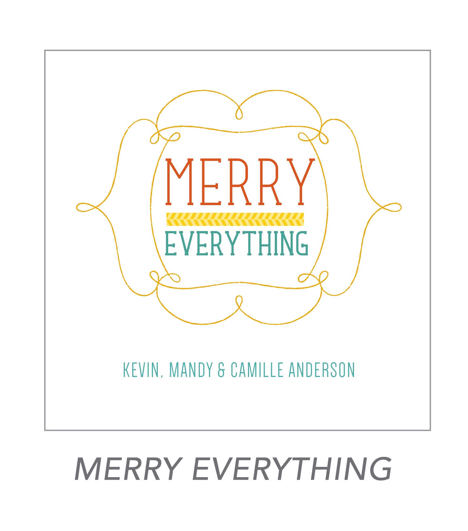 christmas stickers (merry everything)