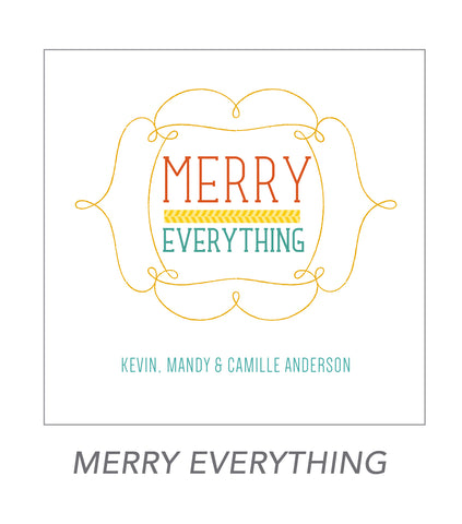 christmas stickers (merry everything)