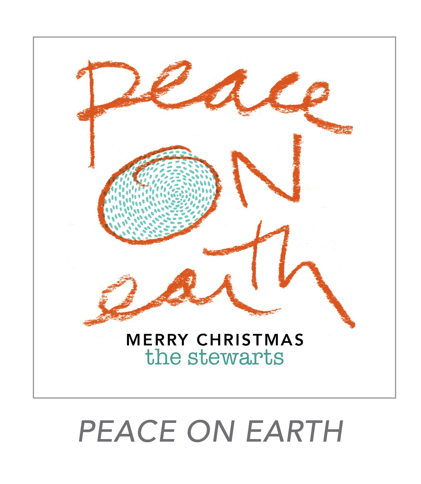 christmas stickers (peace on earth)