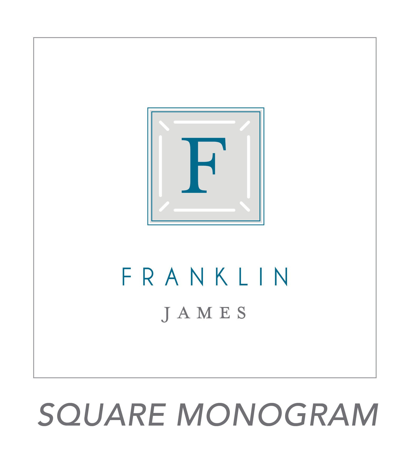 boy stickers (SQUARE MONOGRAM)