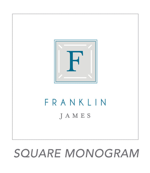 boy stickers (SQUARE MONOGRAM)