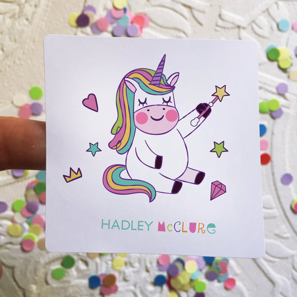 girl stickers (confetti birthday)