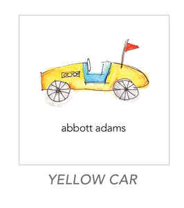boy stickers (YELLOW CAR)